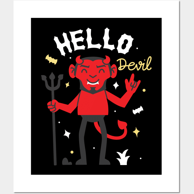 Cute devil Wall Art by bayucesh